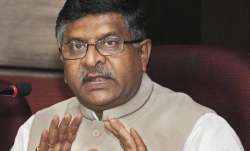 File pic of Ravi Shankar Prasad