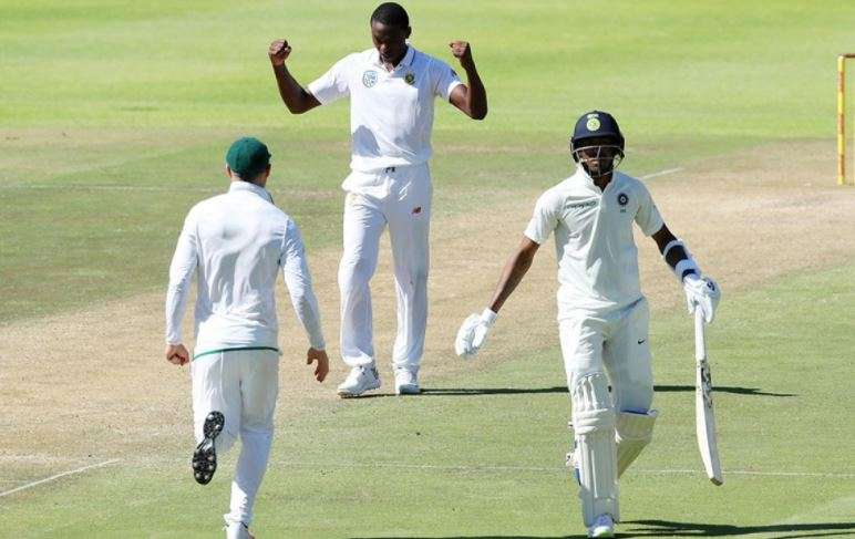 Image result for run out of pandya in current test match vs south africa