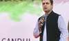 Congress President Rahul Gandhi interacts with students at