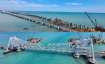 New Pamban Bridge under construction.