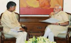 Andhra Pradesh Chief Minister Chandrababu Naidu and PM