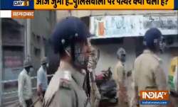 Stone-pelting at police personnel in Ahmedabad's Shahpur