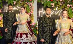 Gauahar Khan and Zaid Darbar's reception look