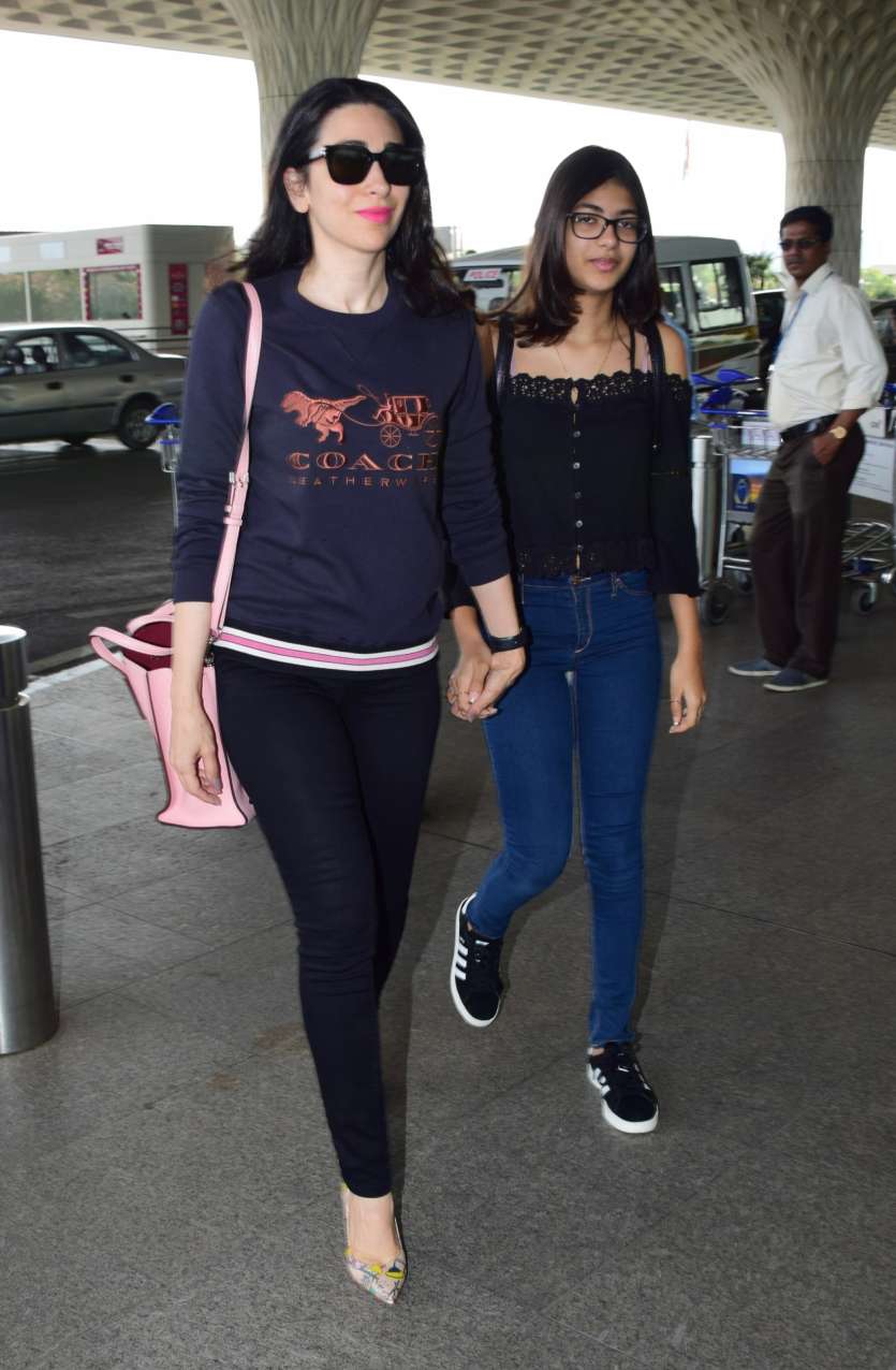 Karisma and Sameira were seen sharing fun moments.