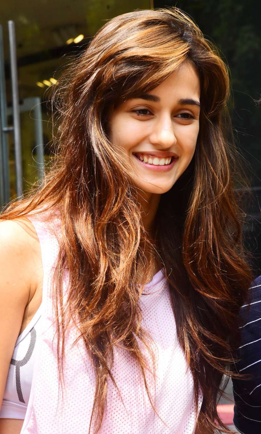 Disha Patani was all smiles for the camera.