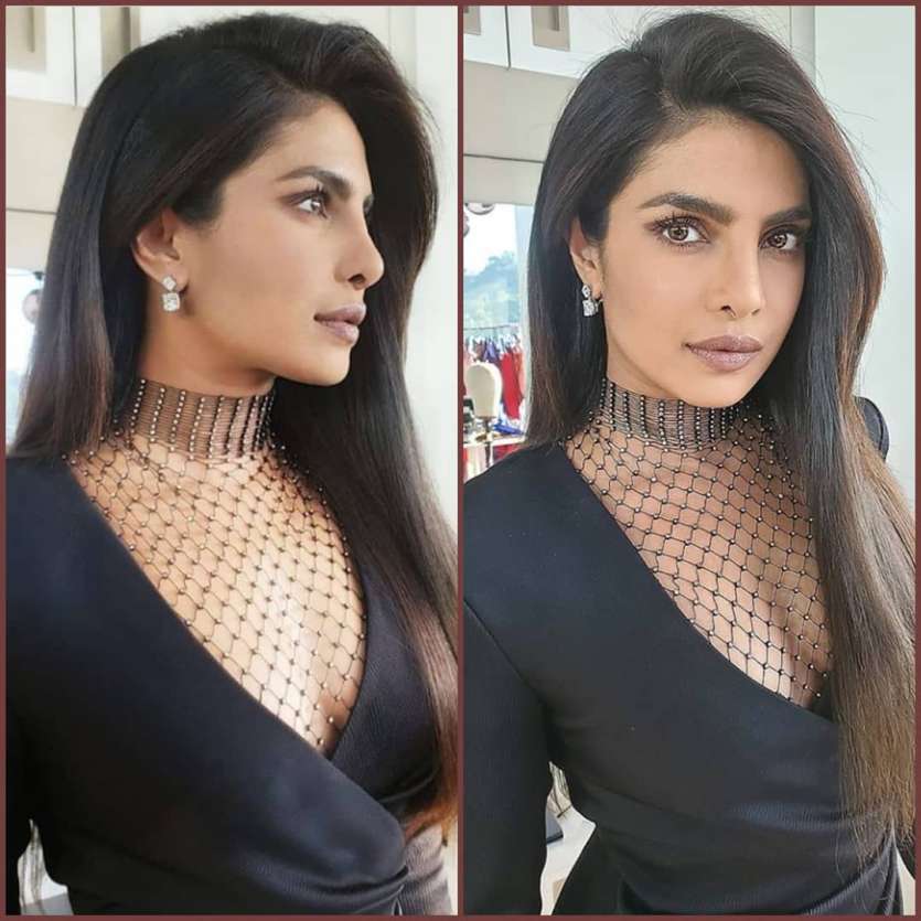 She kept the accessories minimal as her dress already had so much to speak.