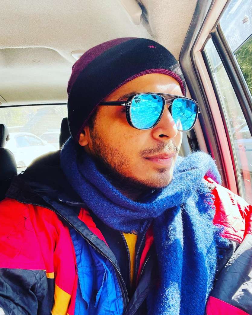 Prajwal Gupta: I clicked this picture when I was on the way to paragliding in Manali, this is my favourite selfie because after lockdown, it was my first trip to Manali with friends. I love my random look in it.